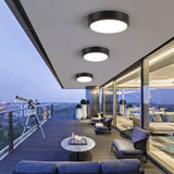Einfache Outdoor Wasserdicht Aluminium Runde LED Flush Mount Deckenleuchte