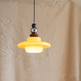 Mittelalterlicher Stil Glas Beige Esszimmer Pendelleuchte