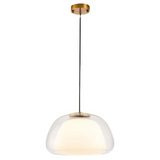 Moderne Milk Glass Jelly Pendelleuchte