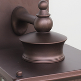 Rechteckige Retro-Wandleuchte für draußen