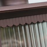 Rechteckige Retro-Wandleuchte für draußen