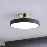 Runde Flush Mount Light Skandinavischer Stil Acryl Schlafzimmer LED Semi Coil Deckenleuchte