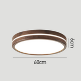 Runde Holz-Deckenleuchte