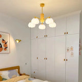 Kreative hölzerne Baumwollkugeln Wohnzimmer Kronleuchter