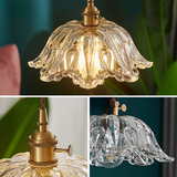Glasblume Pendelleuchte