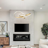 Minimalistische Gouden Cirkel Hanglamp LED Plafondlamp