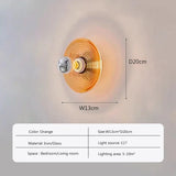 Vintage LED-Glas-Wandleuchter