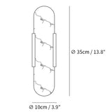 Melange Langgestreckte Alabaster Wandleuchte