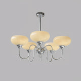 Bubble Creamy Persimmon Glas-Kronleuchter