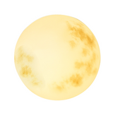 Garten-Hängeleuchte in Form eines Mondes