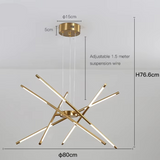 Goldener Web-Kronleuchter