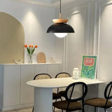 Skandinavische Pendelleuchte Aus Halbholz