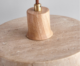 Vintage wabi sabi Stein Pendelleuchte