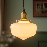 Retro Messing Laterne Glas Pendelleuchte