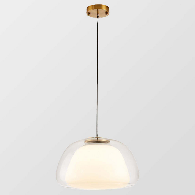 Moderne Milk Glass Jelly Pendelleuchte