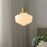Retro Messing Laterne Glas Pendelleuchte