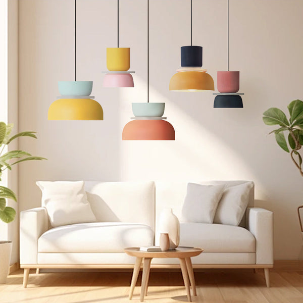 Dulcy Color Block Skandinavische Pendelleuchte