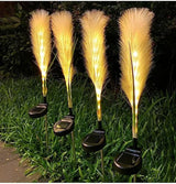 (4 pack) Fiber Reed Außenleuchte (Solar)
