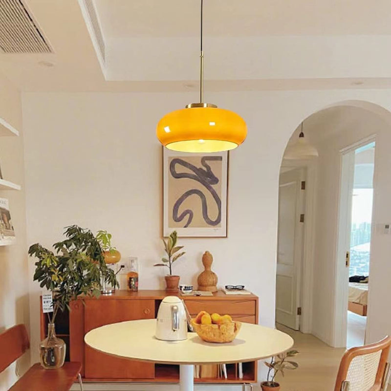 Hailie Brot Form Glas Pendelleuchte