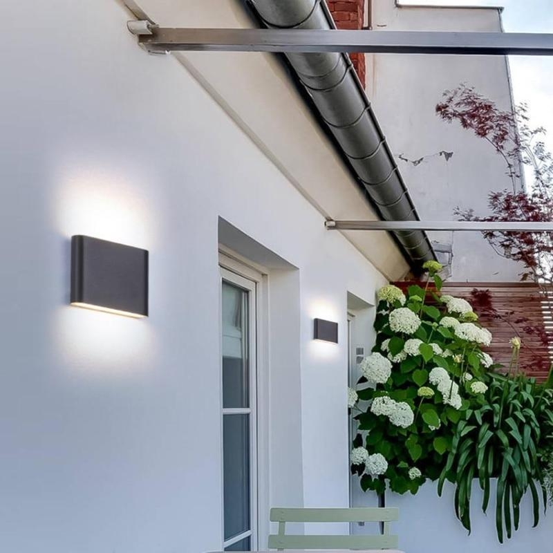 Moderne Led Wasserdicht Außen Aufwärts Abwärts Wandlampe Wand Scone