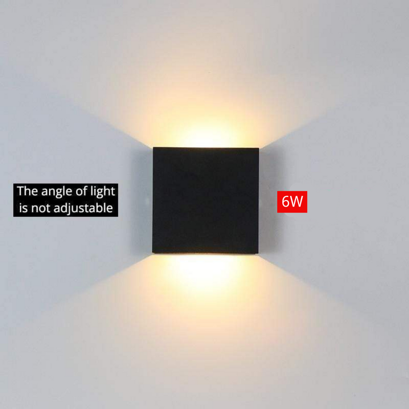 Moderne Aluminium Wasserdichte LED Wandleuchte für den Innenbereich