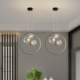 Schwarze Pendelleuchte Minimalistische Glaskugel LED