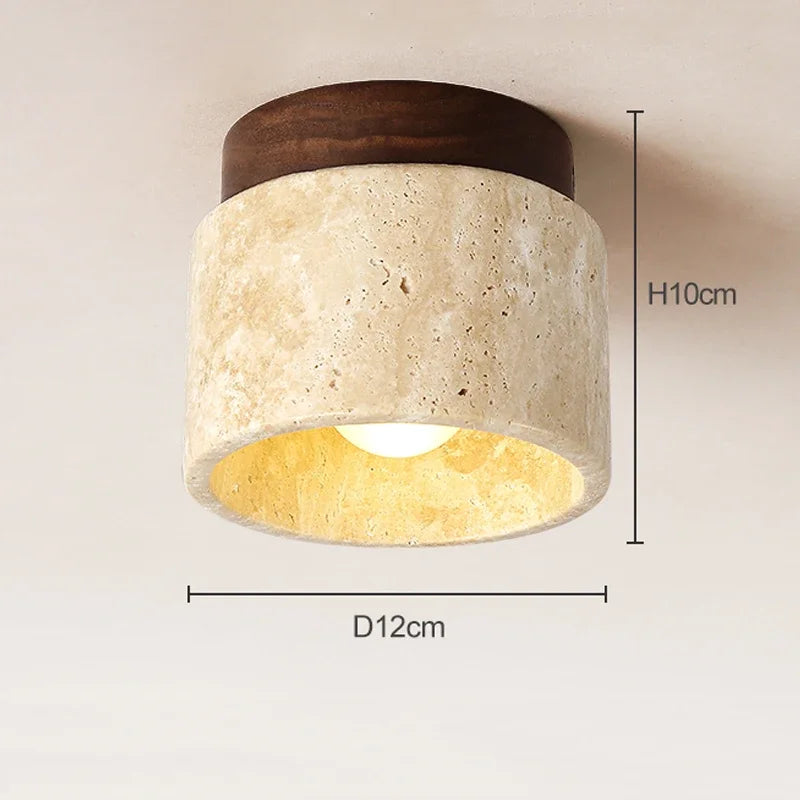 Japanische Kreativ-Deckenlampe im Creme-Stil