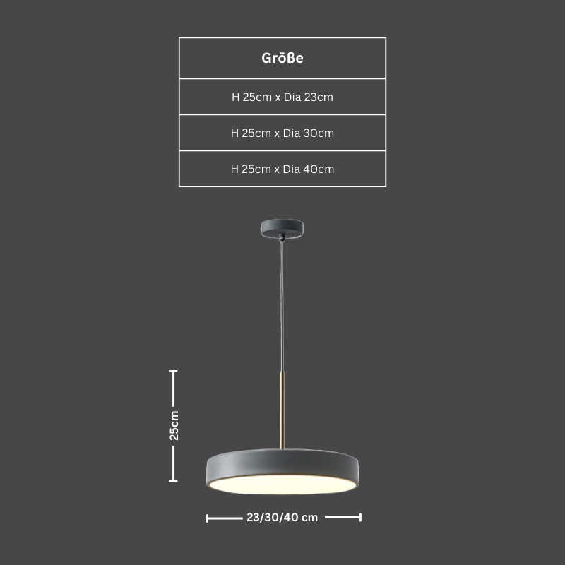 UFO Untertasse LED Pendelleuchte