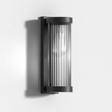 Moderne zylindrische Metall & Glas Outdoor Solar IP65 Wasserdichte Außenlampe