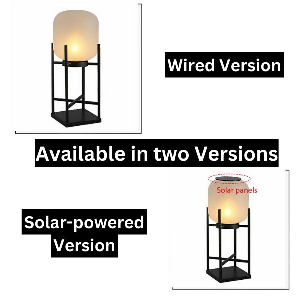 Laterne Solar Stehleuchte für Draußen