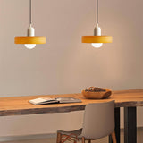 Bauhaus Pendelleuchte Aus Farbigem Glas