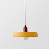 Bauhaus Pendelleuchte Aus Farbigem Glas