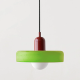 Bauhaus Pendelleuchte Aus Farbigem Glas
