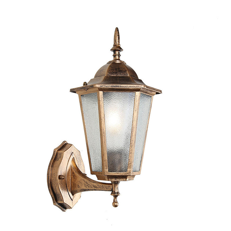 Retro Glas Outdoor Garten Wandleuchte