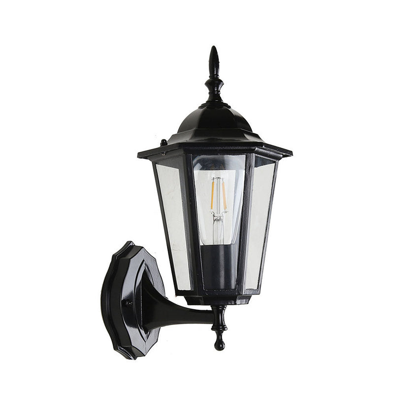 Retro Glas Outdoor Garten Wandleuchte