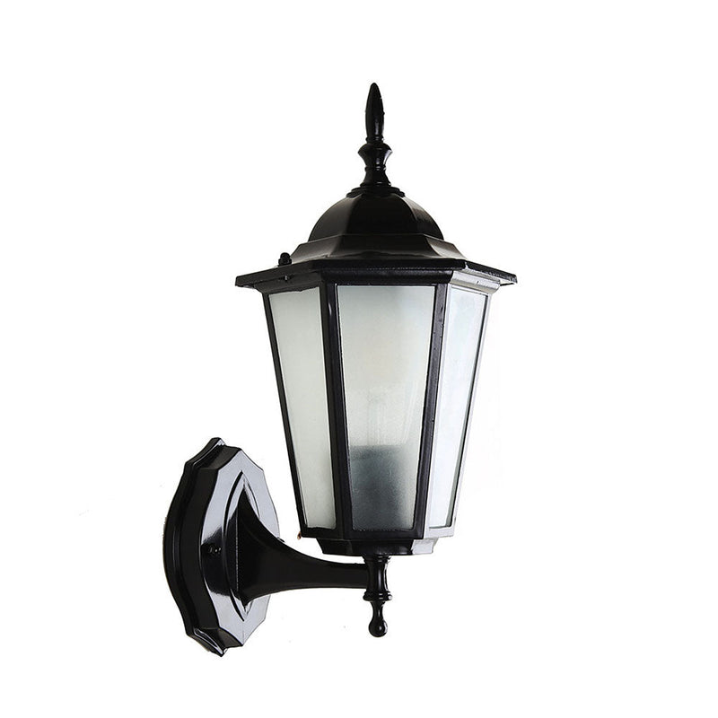 Retro Glas Outdoor Garten Wandleuchte