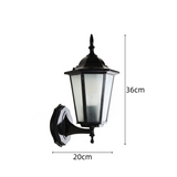 Retro Glas Outdoor Garten Wandleuchte