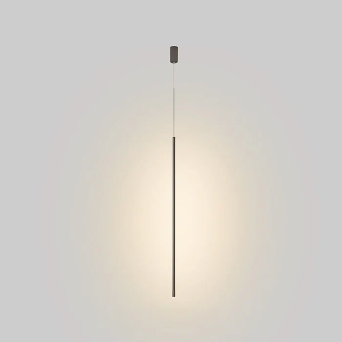 Minimalistische lange LED-Pendelleuchte aus Aluminium