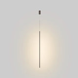 Minimalistische lange LED-Pendelleuchte aus Aluminium