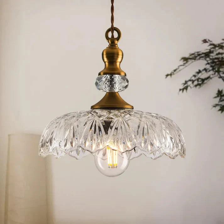Mid Century Mini Kücheninsel Glas Pendelleuchte