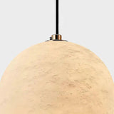 Skandinavische Marmor Alabaster-Globus Pendelleuchte