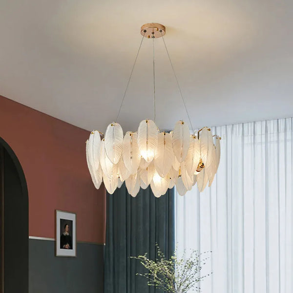 Feather™ - Luxuriöse Pendelleuchte Mit Glasfedern