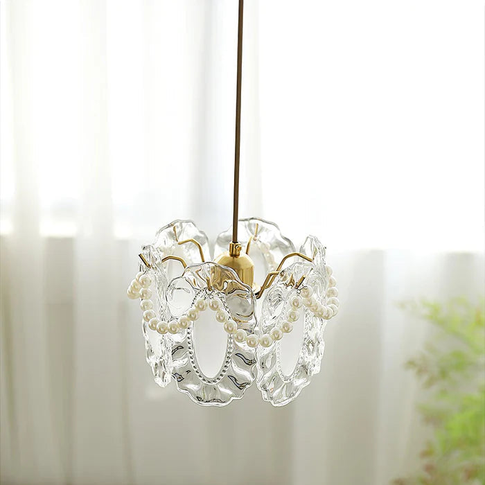 Floral Glas Pendelleuchte