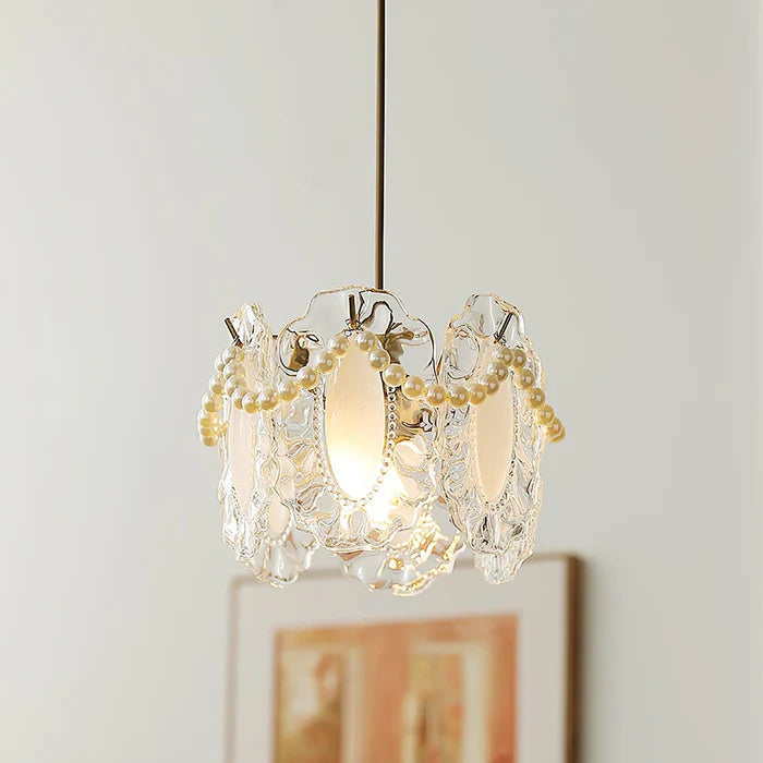 Floral Glas Pendelleuchte
