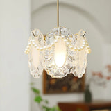 Floral Glas Pendelleuchte