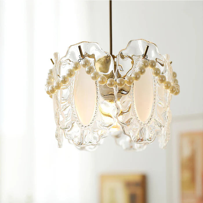 Floral Glas Pendelleuchte