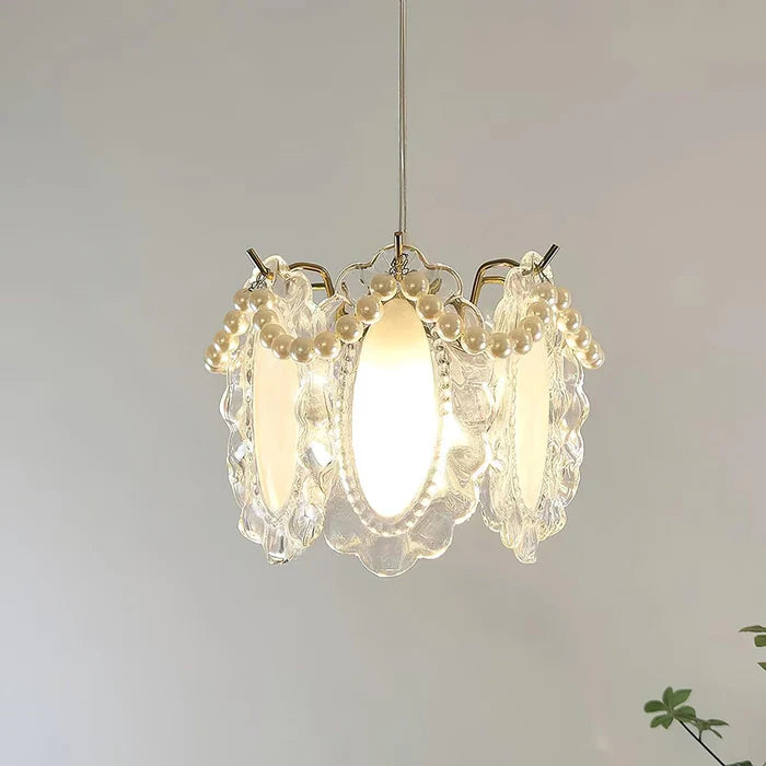 Floral Glas Pendelleuchte