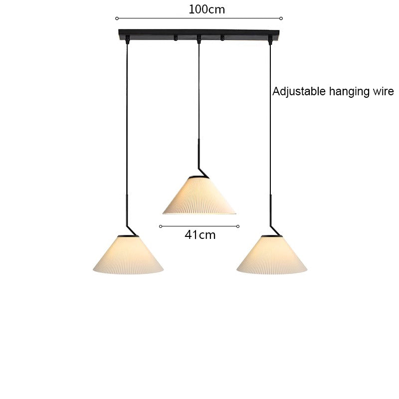 Noridic geplooide Creme Hanglamp