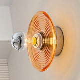 Vintage LED-Glas-Wandleuchter