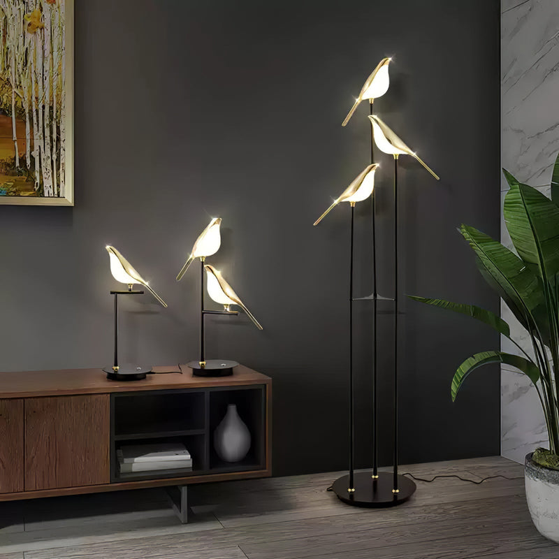 Magpie Perch Torchiere Lampe Stehlampe